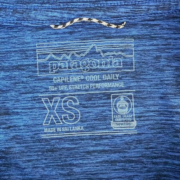Patagonia Capilene Long-Sleeve Cool Daily Shirt Blue Women's Extra Small UPF 50+ - Picture 8 of 12
